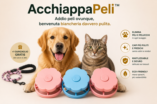 AcchiappaPeli™ – Cattura Peli in Lavatrice